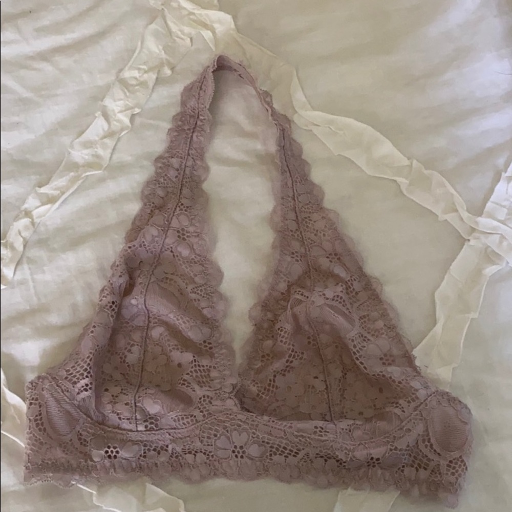 NWOT Free People Halter Lace Bralette